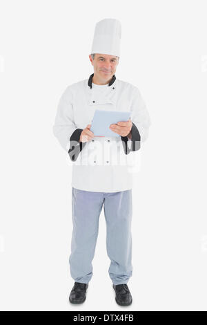 Porträt von männlichen Chef hält digital-Tablette Stockfoto