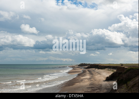 Happisburgh Strand, Norfolk. Stockfoto