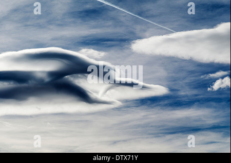 Ungewöhnliche Wolkenformationen in Colorado, USA Stockfoto