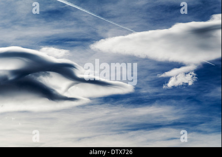 Ungewöhnliche Wolkenformationen in Colorado, USA Stockfoto