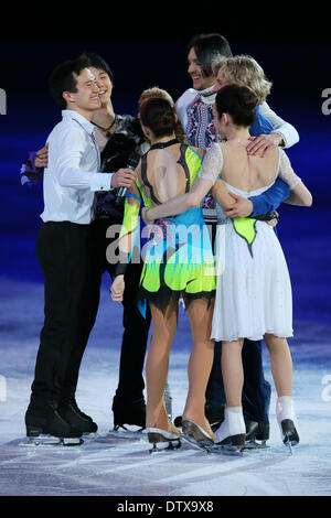 Sotschi, Russland. 22. Februar 2014. Skater-Eiskunstlauf: Gala Ausstellung "ICEBERG" Skaten Palace während der Olympischen Winterspiele von Sotschi 2014 in Sotschi, Russland. © Yusuke Nakanishi/AFLO SPORT/Alamy Live-Nachrichten Stockfoto