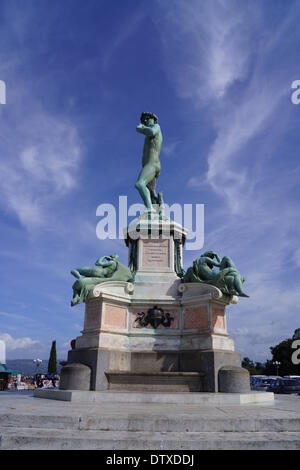 David, Piazzetta Michelangelo, florenc Stockfoto