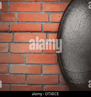 Metall und Stein Hintergrund Stockfoto