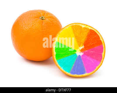 Bunte orange Früchte Stockfoto