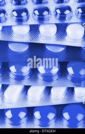 Packungen mit Pillen Stockfoto