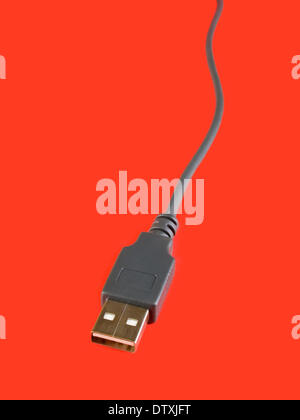USB-Kabel vom computer Stockfoto