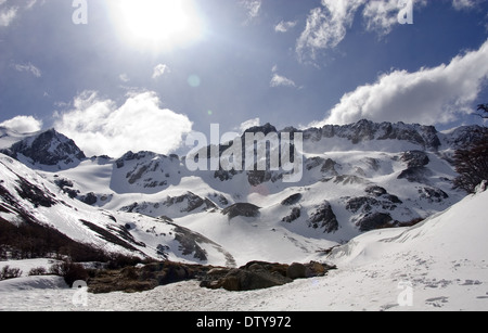 Martial-Gletscher, Ushuaia, Feuerland Insel, Argentinien Stockfoto