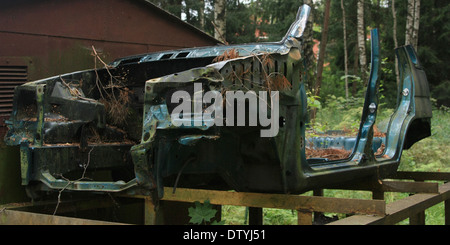 Auto-Rahmen in der Natur Stockfoto