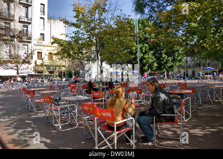 Plaza Dorrego, San Telmo, Buenos Aires, Argentinien Stockfoto