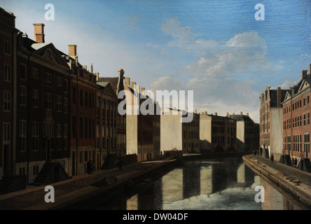 Gerrit Adriaensz Berckheyde (1638-1698). Niederländischer Maler. Die Goldene Biegung in der Herengracht, Amsterdam, gesehen aus dem Osten. Stockfoto