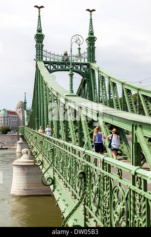 Freiheitsbrücke, Budapest, Ungarn Stockfoto