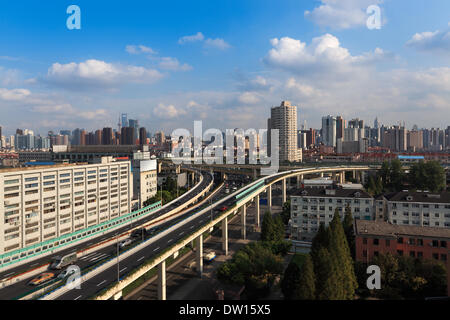 die Klasse-Trennung-Brücke in shanghai Stockfoto