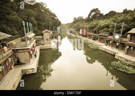 Suzhou-Wasser-Straße in Peking Stockfoto