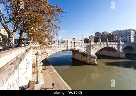 Des Flusses Tiber Szene, Rom. Stockfoto