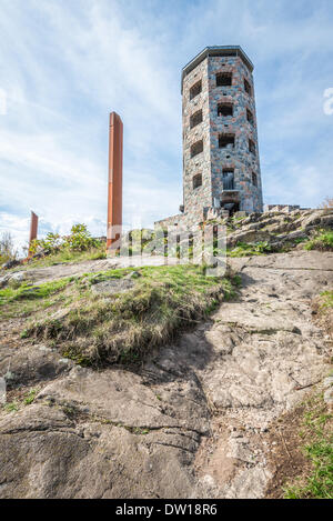 Stein-Turm im park Stockfoto