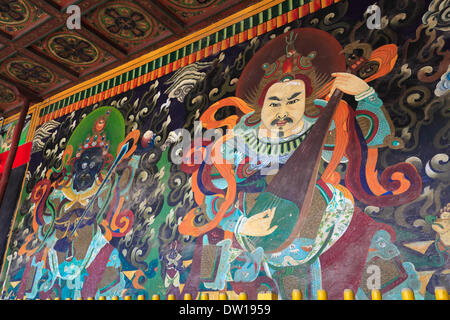alte buddhistische Wandbild Stockfoto