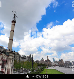 der Bund Leuchtturm in shanghai Stockfoto