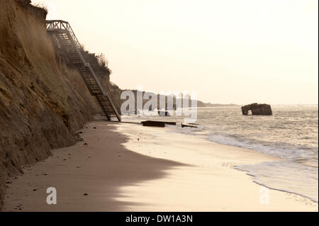 Cliffline von Ahrenshoop auf dem Darß in Deutschland Stockfoto