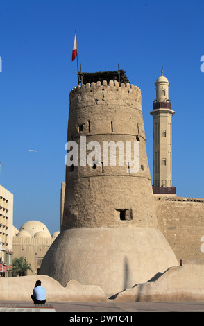 Vereinigte Arabische Emirate, Dubai, Museum, Al Fahidi Fort, große Moschee, Stockfoto