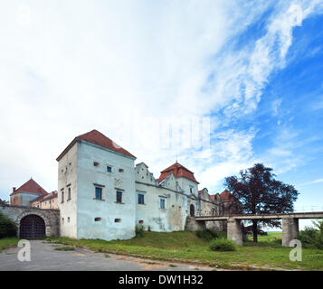 Sommerabend Swirsh Burg view(Ukraine). Stockfoto