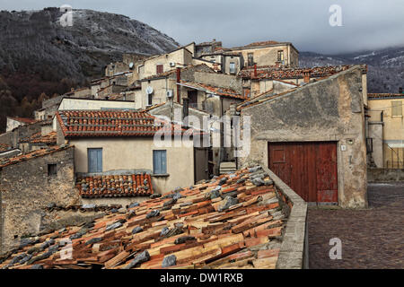 San Donato di Ninea streetview Stockfoto