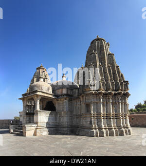 Hinduismus-Tempel in Kumbhalgarh fort Stockfoto