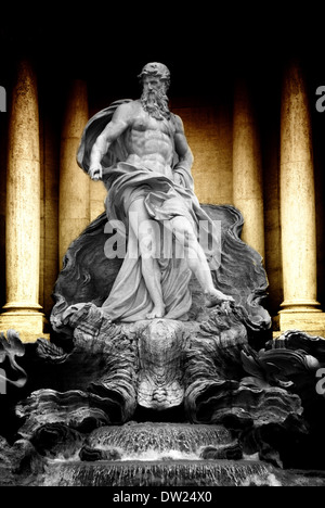 Trevi-Brunnen (Fontana di Trevi) in Rom Italien Stockfoto