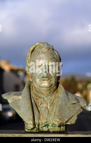 John Logie Baird Büste, Helensburgh, Argyll & Bute Stockfoto