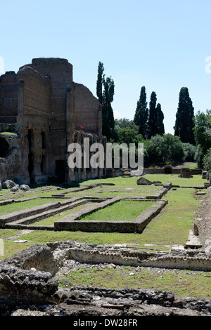 Blick Abschnitt Italien Garten Garten Stadion Villa Adriana Tivoli-Stadion war nicht tatsächliche athletische Arena aber eine Stockfoto