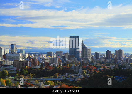 Sendai Stadtbild Stockfoto