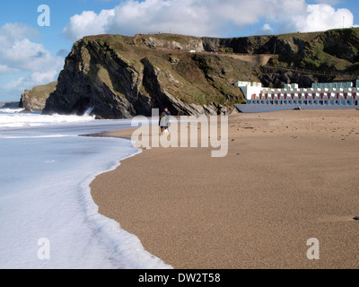 Tolcarne Beach, Newquay, Cornwall, UK Stockfoto