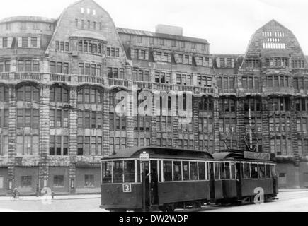 Blick auf das Kaufhaus Brühl in Leipzig, 1948. Fotoarchiv für Zeitgeschichte - KEIN KABELDIENST Stockfoto