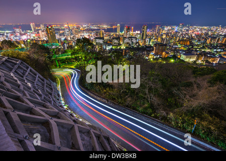 Skyline von Kobe, Japan Stockfoto