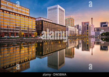 Tokyo, Japan Stadtbild im Geschäftsviertel Marunouchi. Stockfoto