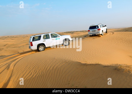 Jeep-Safari,, Wüste der Vereinigten Arabischen Emirate, Sharjah, Sharjah (Emirat) Stockfoto