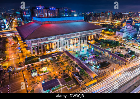 Taipei, Taiwan in Taipei Main Station im Bezirk Zhongzheng. Stockfoto