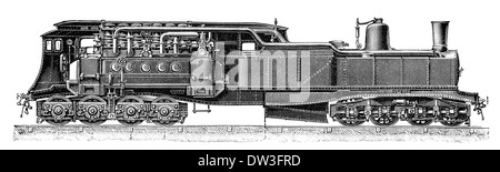 Dampf-elektrische Lokomotive Nr. 8001, Heilmann, 1897 Stockfoto