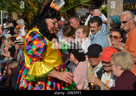 Fasching-Karneval in Puerto De La Cruz, Teneriffa Stockfoto