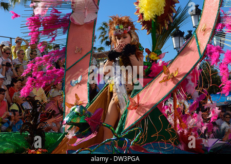 Mardi Gras Karneval in Puerto de la Cruz, Teneriffa, Spanien Stockfoto