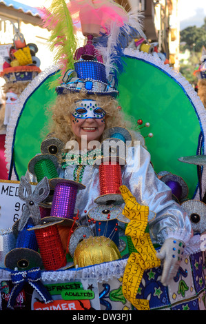 Fasching-Karneval in Puerto De La Cruz, Teneriffa Stockfoto