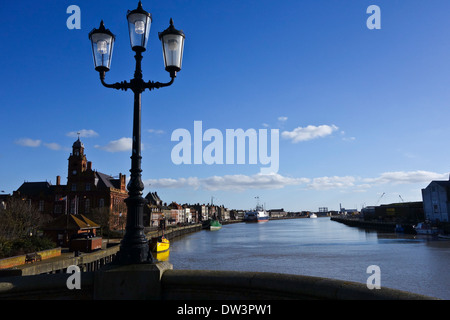 Great Yarmouth Port Hafen South Quay River Yare Stockfoto