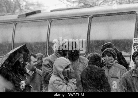 Clinton McCurbin Protest März, 7. März 1987, Wolverhampton, England. Stockfoto