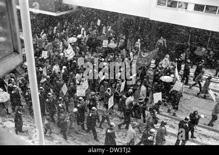 Clinton McCurbin Protest März, 7. März 1987, Wolverhampton, England. Stockfoto