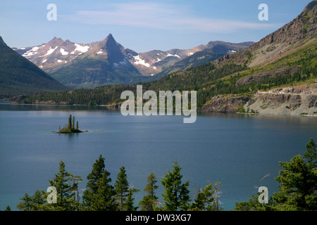 St. Mary Lake im Glacier National Park, Montana, USA. Stockfoto