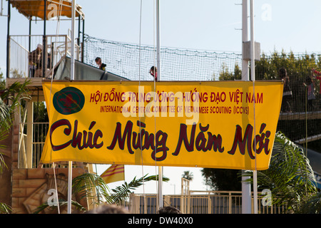 Melden Sie das internationale Zentralkomitee des vietnamesischen Scouting (ICCVS) Stockfoto