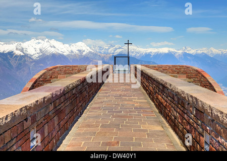 Santa Maria Degli Angeli, Monte Tamaro Stockfoto