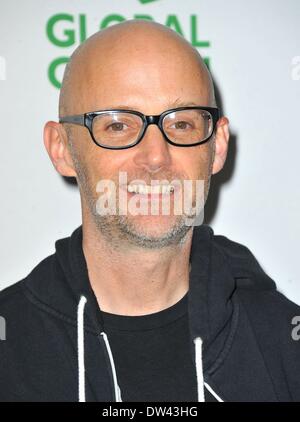 Los Angeles, CA, USA. 26. Februar 2014. Moby im Ankunftsbereich für Global Green USA 11. jährlichen Pre-Oscar-Party, Avalon Hollywood, Los Angeles, CA 26. Februar 2014. Bildnachweis: Dee Cercone/Everett Collection/Alamy Live-Nachrichten Stockfoto