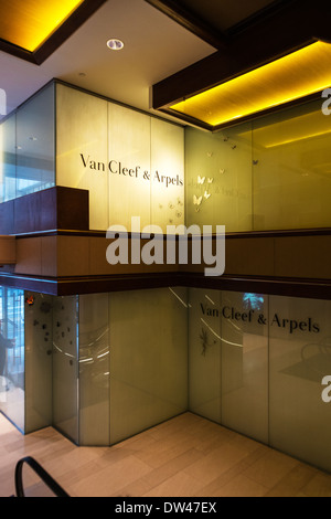 Van Cleef & Arpels Shop, Hong Kong Stockfoto