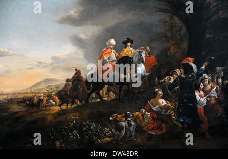 Jan Baptist Weenix (1621-c.1659). Niederländischer Maler. Der niederländische Botschafter auf seinem Weg nach Isfahan, c. 1653-1659. Stockfoto