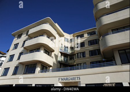 St. Margarets ein Art-deco-Stil Wohnblock an Rottingdean Küste UK Stockfoto